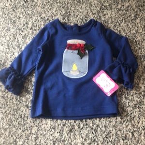 Ric rac ruffles holiday shirt